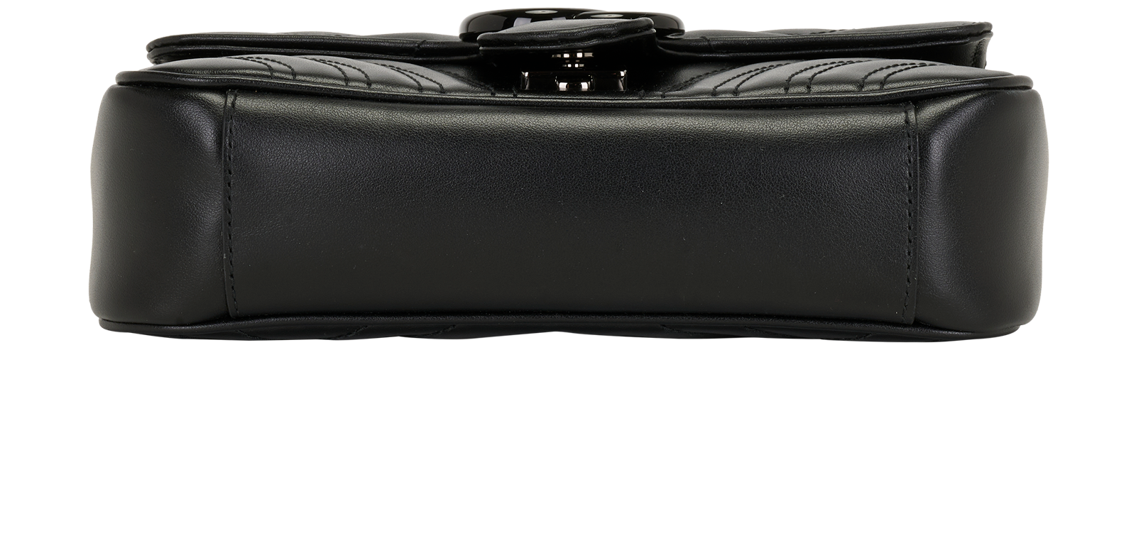 Small GG Marmont, &pound;895, Handbags, Black, Leather, Top view